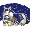 Snow Lantern Horse Racing Gifts By Birdie