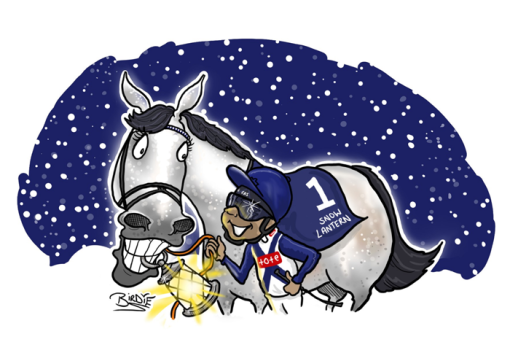 Snow Lantern Horse Racing Gifts By Birdie